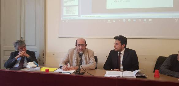 Alessandro Biamonte, il Prof. Mauro Calise e il Prof. Giorgio Ventre